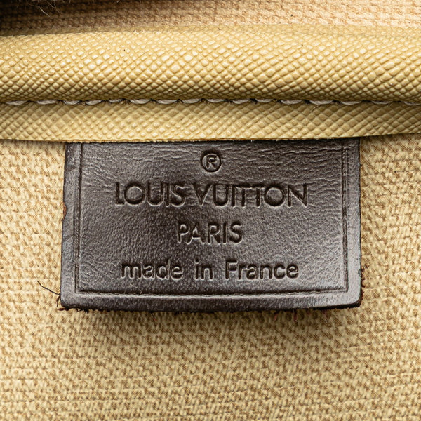ルイ ヴィトン ダミエ ドーヴィル SPO ハンドバッグ N47272 ブラウン PVC レザー レディース LOUIS VUITTON 【中古】