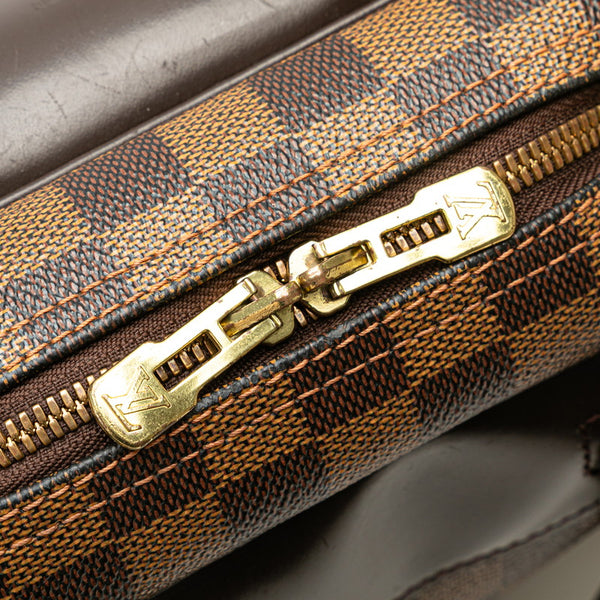 ルイ ヴィトン ダミエ ドーヴィル SPO ハンドバッグ N47272 ブラウン PVC レザー レディース LOUIS VUITTON 【中古】