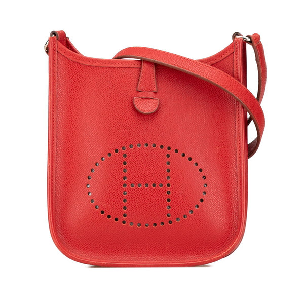 エルメス エヴリンTPM ショルダーバッグ レッド ヴォーエプソン レディース HERMES 【中古】