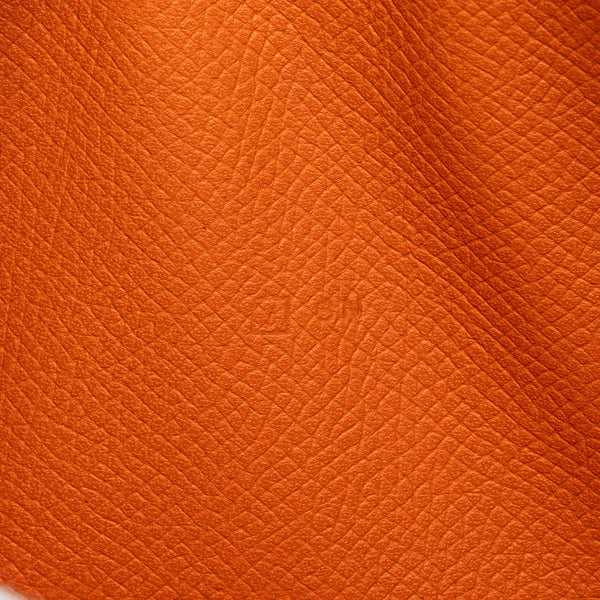 エルメス アザップ ロング ラウンドファスナー 長財布 オレンジ系 ヴォーエプソン レディース HERMES 【中古】