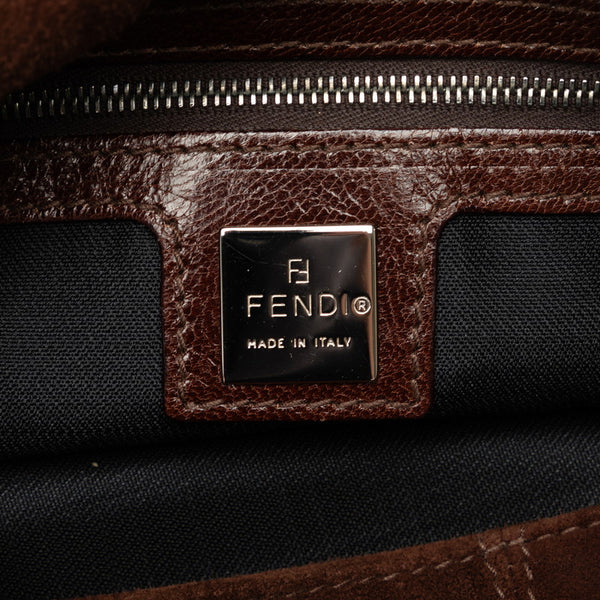 フェンディ マンマバケット ワンショルダーバッグ ハンドバッグ 26325 ブラウン スウェード レザー レディース FENDI 【中古】