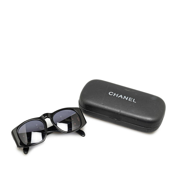 シャネル ココマーク サングラス 01451 ブラック プラスチック レディース CHANEL 【中古】