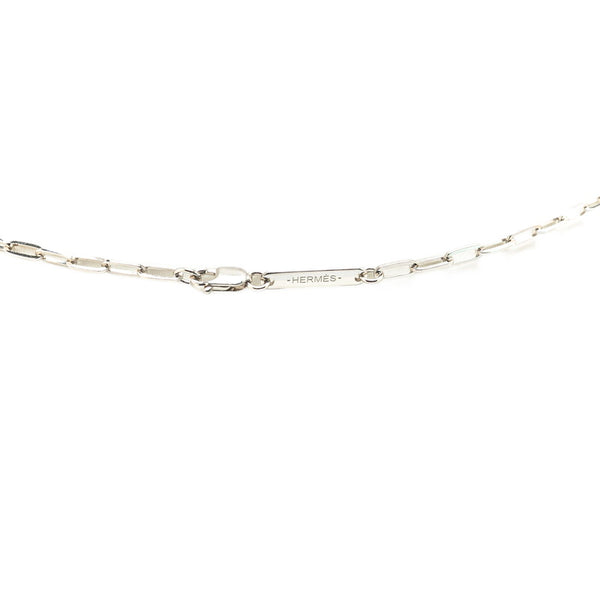 エルメス タリスマン ドラゴン ネックレス シルバー メタル レディース HERMES 【中古】