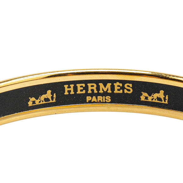 エルメス エマイユPM 七宝焼き ブレスレット ゴールド マルチカラー メッキ レディース HERMES 【中古】
