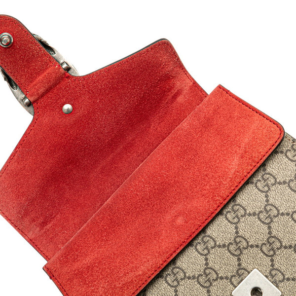 グッチ GGスプリーム ディオニュソス チェーンショルダーバッグ 421970 ベージュ レッド PVC レザー レディース GUCCI 【中古】