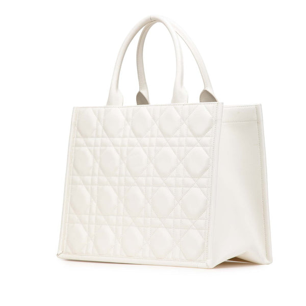 ディオール カナージュ レディディオール ショルダーバッグ ハンドバッグ 2WAY ホワイト ラムスキン レディース Dior 【中古】
