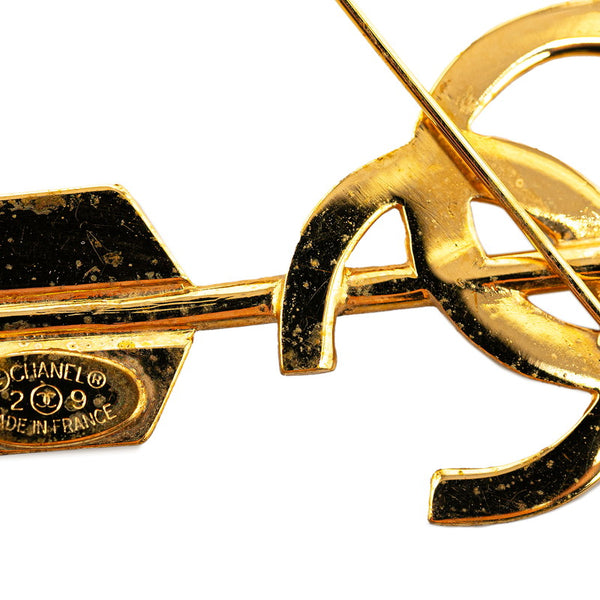 シャネル ココマーク キューピット ブローチ ゴールド メッキ レディース CHANEL 【中古】