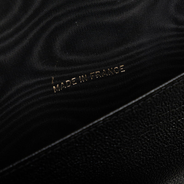 シャネル ココマーク 手帳カバー バインダー 6穴 ブラック レザー レディース CHANEL 【中古】