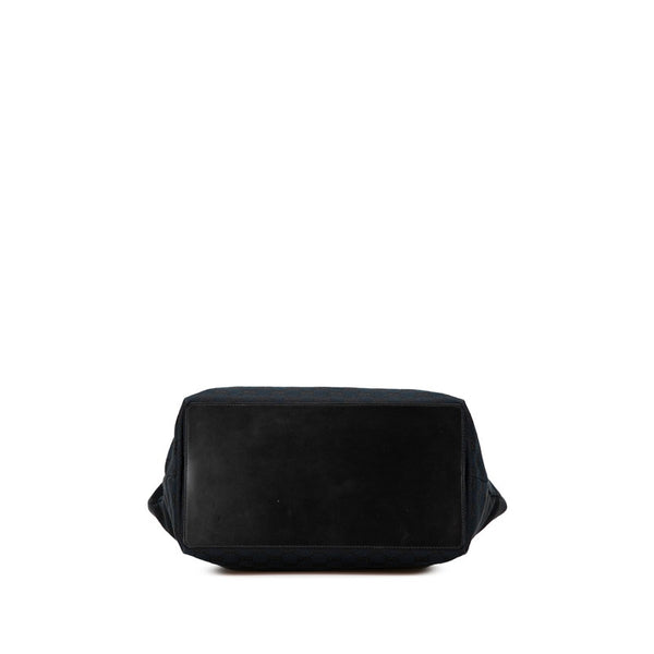 グッチ GGキャンバス  トートバッグ 002 1097 ブラック キャンバス レザー レディース GUCCI 【中古】