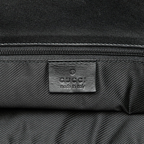 グッチ GGキャンバス  トートバッグ 002 1097 ブラック キャンバス レザー レディース GUCCI 【中古】