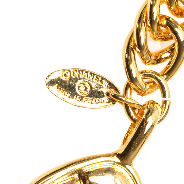 シャネル ひし形 マトラッセ チェーン ベルト ゴールド メッキ レディース CHANEL 【中古】