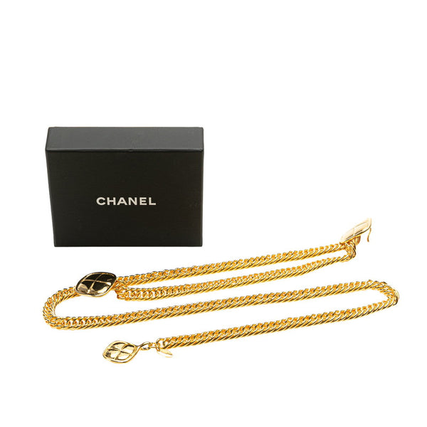 シャネル ひし形 マトラッセ チェーン ベルト ゴールド メッキ レディース CHANEL 【中古】