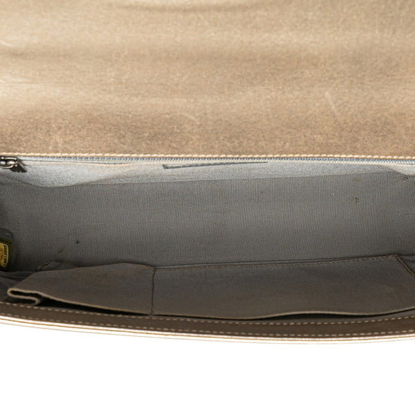 シャネル ココマーク ボーイシャネル28 斜め掛け チェーン ショルダーバッグ ゴールド グレー ラムスキン レディース CHANEL 【中古】