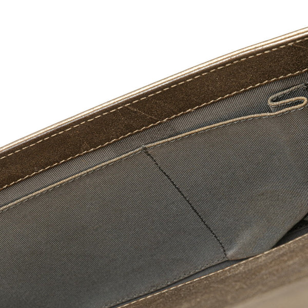 シャネル ココマーク ボーイシャネル28 斜め掛け チェーン ショルダーバッグ ゴールド グレー ラムスキン レディース CHANEL 【中古】