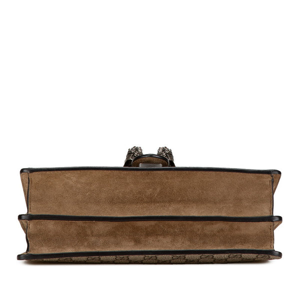 グッチ GGスプリーム デュオニュソス チェーンショルダーバッグ 400249 ベージュ PVC スウェード レディース GUCCI 【中古】