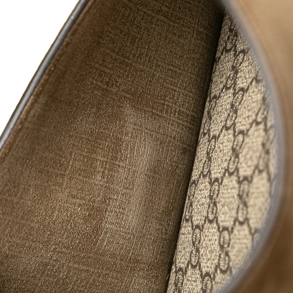 グッチ GGスプリーム デュオニュソス チェーンショルダーバッグ 400249 ベージュ PVC スウェード レディース GUCCI 【中古】