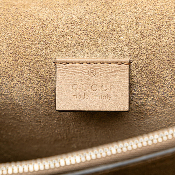 グッチ GGスプリーム デュオニュソス チェーンショルダーバッグ 400249 ベージュ PVC スウェード レディース GUCCI 【中古】