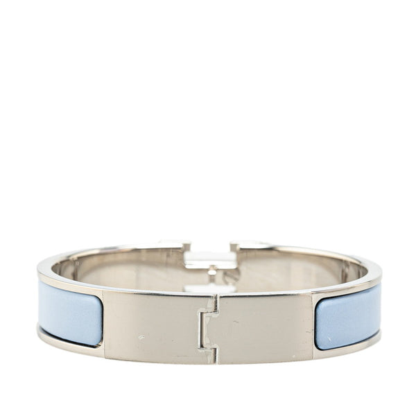 エルメス クリッククラックH PM ブレスレット シルバー ライトパープル メタル レディース HERMES 【中古】