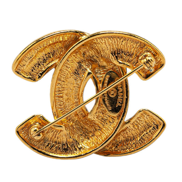 シャネル ココマーク マトラッセ ブローチ ゴールド メッキ レディース CHANEL 【中古】