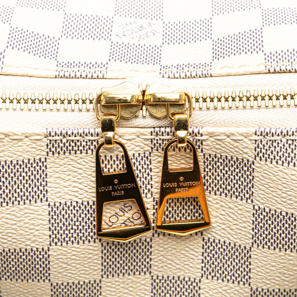 ルイ ヴィトン ダミエ アズール リミントン ハンドバッグ ショルダーバッグ 2WAY N40022 ホワイト PVC レザー レディース LOUIS VUITTON 【中古】