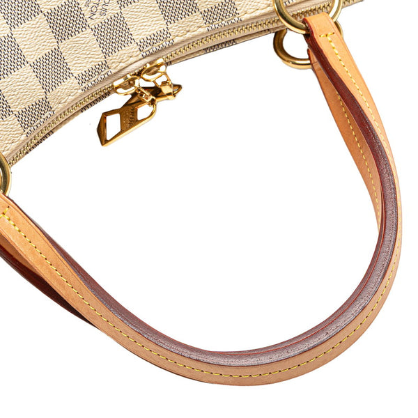 ルイ ヴィトン ダミエ アズール リミントン ハンドバッグ ショルダーバッグ 2WAY N40022 ホワイト PVC レザー レディース LOUIS VUITTON 【中古】