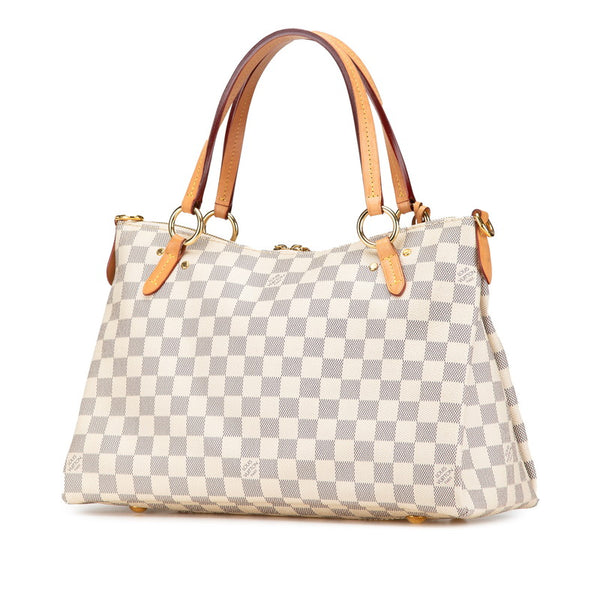 ルイ ヴィトン ダミエ アズール リミントン ハンドバッグ ショルダーバッグ 2WAY N40022 ホワイト PVC レザー レディース LOUIS VUITTON 【中古】