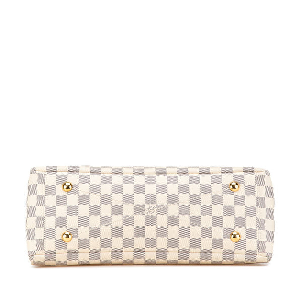 ルイ ヴィトン ダミエ アズール リミントン ハンドバッグ ショルダーバッグ 2WAY N40022 ホワイト PVC レザー レディース LOUIS VUITTON 【中古】