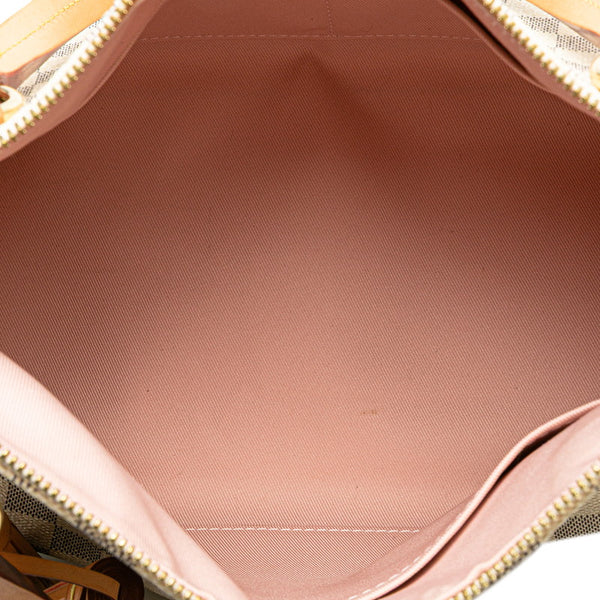 ルイ ヴィトン ダミエ アズール リミントン ハンドバッグ ショルダーバッグ 2WAY N40022 ホワイト PVC レザー レディース LOUIS VUITTON 【中古】