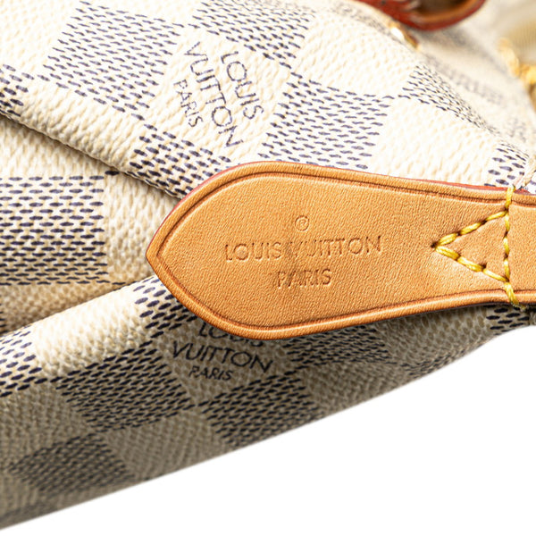 ルイ ヴィトン ダミエ アズール リミントン ハンドバッグ ショルダーバッグ 2WAY N40022 ホワイト PVC レザー レディース LOUIS VUITTON 【中古】