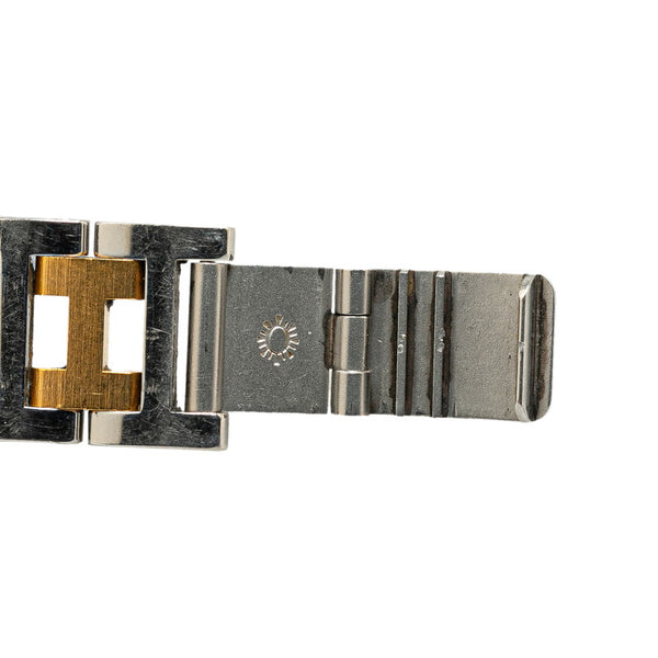 エルメス クリッパー 腕時計 CL4.220 クオーツ ホワイト文字盤 ステンレススチール レディース HERMES 【中古】