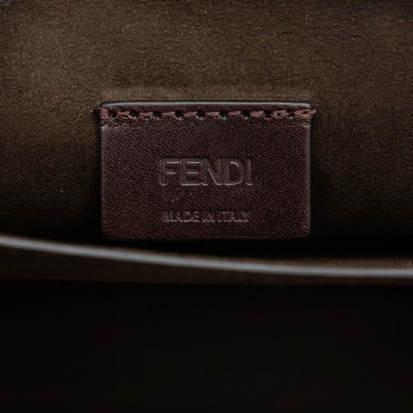 フェンディ カリグラフィー 斜め掛け ショルダーバッグ 8BT317 アイボリー ホワイト パテントレザー レディース FENDI 【中古】
