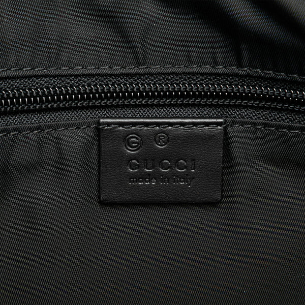 グッチ シェリーライン トートバッグ ショルダーバッグ 2WAY 619751 ブラック キャンバス レザー レディース GUCCI 【中古】