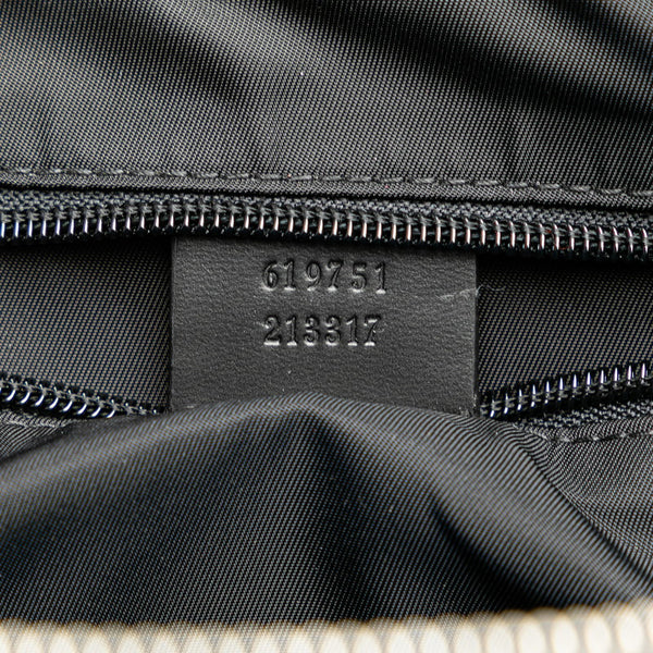 グッチ シェリーライン トートバッグ ショルダーバッグ 2WAY 619751 ブラック キャンバス レザー レディース GUCCI 【中古】