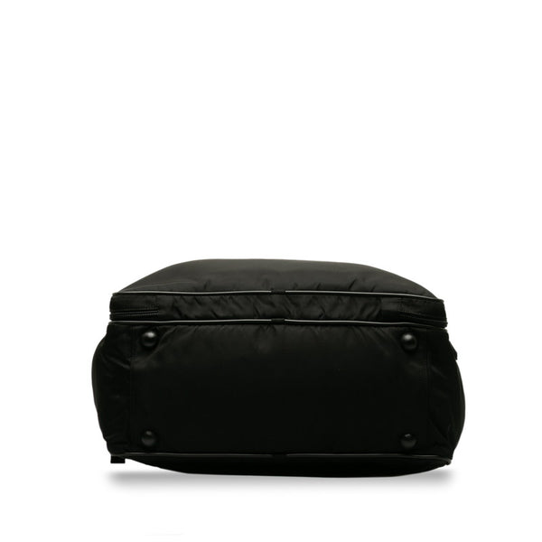 プラダ 三角ロゴプレート ショルダーバッグ トラベルバッグ 2WAY ブラック ナイロン レザー レディース PRADA 【中古】