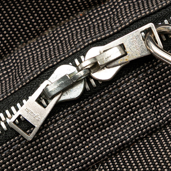 エルメス エールラインPM トートバッグ ハンドバッグ グレー キャンバス レディース HERMES 【中古】