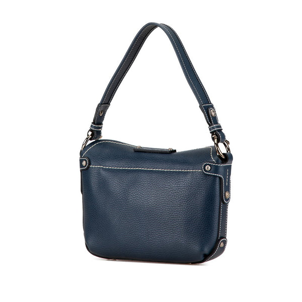 サルヴァトーレフェラガモ ワンショルダーバッグ ハンドバッグ ブルー レザー レディース Salvatore Ferragamo 【中古】