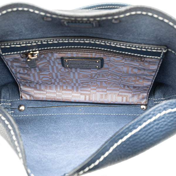 サルヴァトーレフェラガモ ワンショルダーバッグ ハンドバッグ ブルー レザー レディース Salvatore Ferragamo 【中古】