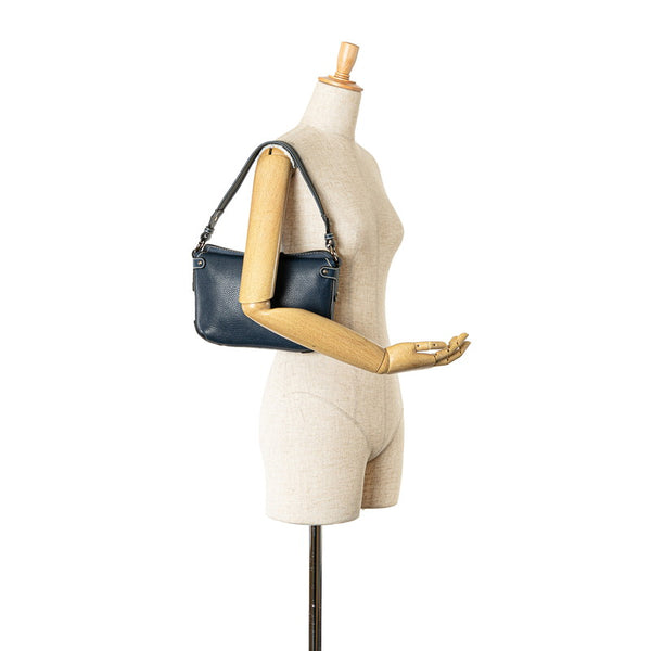 サルヴァトーレフェラガモ ワンショルダーバッグ ハンドバッグ ブルー レザー レディース Salvatore Ferragamo 【中古】