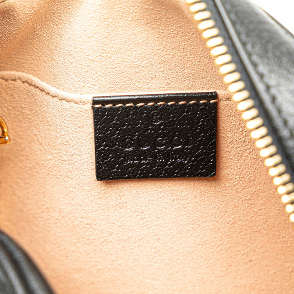 グッチ オフディア シェリーライン ショルダーバッグ 317350 ブラック レザー レディース GUCCI 【中古】