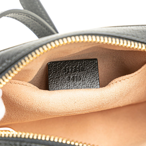 グッチ オフディア シェリーライン ショルダーバッグ 317350 ブラック レザー レディース GUCCI 【中古】