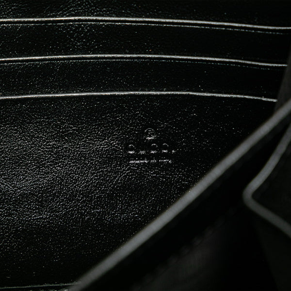 グッチ GGマーモント チェーン 斜め掛け ショルダーバッグ 573807 ブラック レッド レザー レディース GUCCI 【中古】