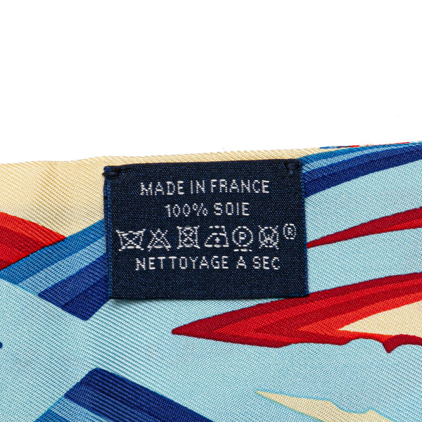 エルメス ツイリー Brdes de Gala Shadow ブリッド ドゥ ガラ シャドー スカーフ ブルー マルチカラー シルク レディース HERMES 【中古】