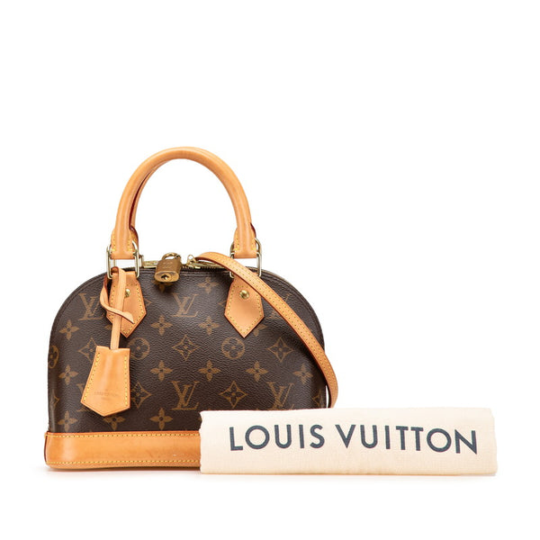 ルイ ヴィトン モノグラム アルマBB ハンドバッグ ショルダーバッグ 2WAY M46990 ブラウン PVC レザー レディース LOUIS VUITTON 【中古】