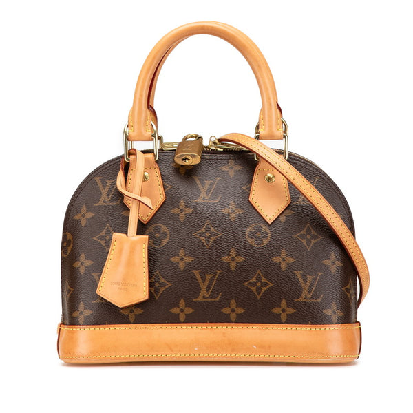 ルイ ヴィトン モノグラム アルマBB ハンドバッグ ショルダーバッグ 2WAY M46990 ブラウン PVC レザー レディース LOUIS VUITTON 【中古】