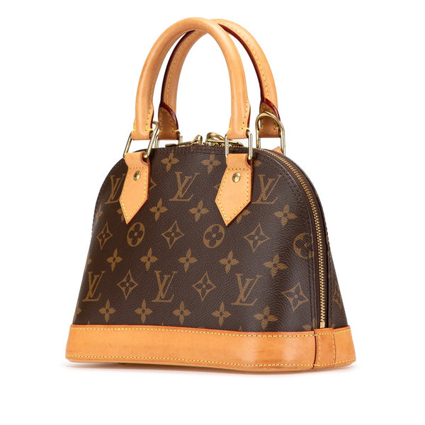 ルイ ヴィトン モノグラム アルマBB ハンドバッグ ショルダーバッグ 2WAY M46990 ブラウン PVC レザー レディース LOUIS VUITTON 【中古】
