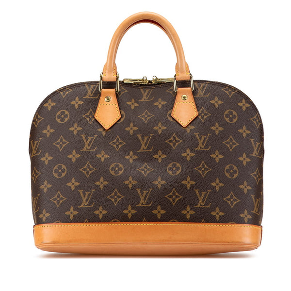 ルイ ヴィトン モノグラム アルマ ハンドバッグ M51130 ブラウン PVC レザー レディース LOUIS VUITTON 【中古】