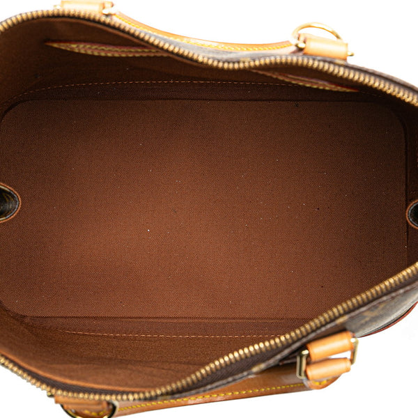 ルイ ヴィトン モノグラム アルマ ハンドバッグ M51130 ブラウン PVC レザー レディース LOUIS VUITTON 【中古】