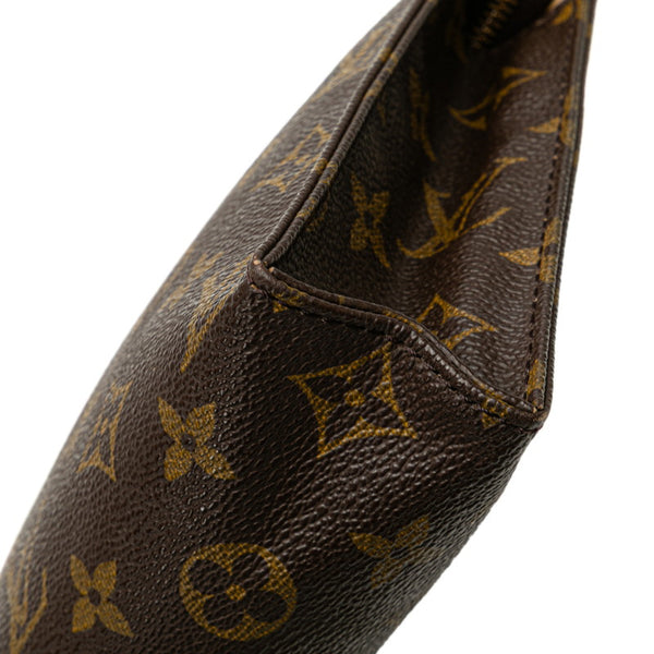 ルイ ヴィトン モノグラム ポッシュ トワレット19 ポーチ M47544 ブラウン PVC レザー レディース LOUIS VUITTON 【中古】