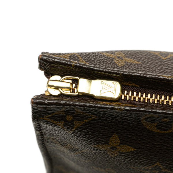 ルイ ヴィトン モノグラム ポッシュ トワレット19 ポーチ M47544 ブラウン PVC レザー レディース LOUIS VUITTON 【中古】