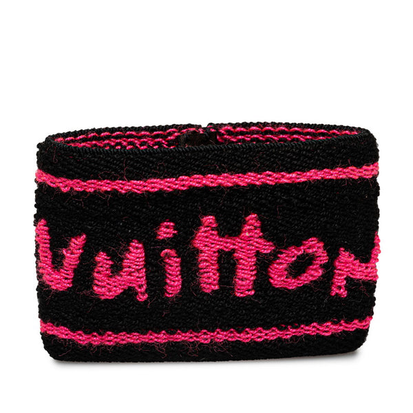 ルイ ヴィトン タオル 36149 ブラック ピンク アクリル ポリエステル ポリウレタン レディース LOUIS VUITTON 【中古】